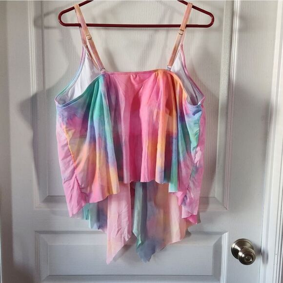 NWOT Colorful Tie-Dye Swimsuit Set - Picture 3 of 5